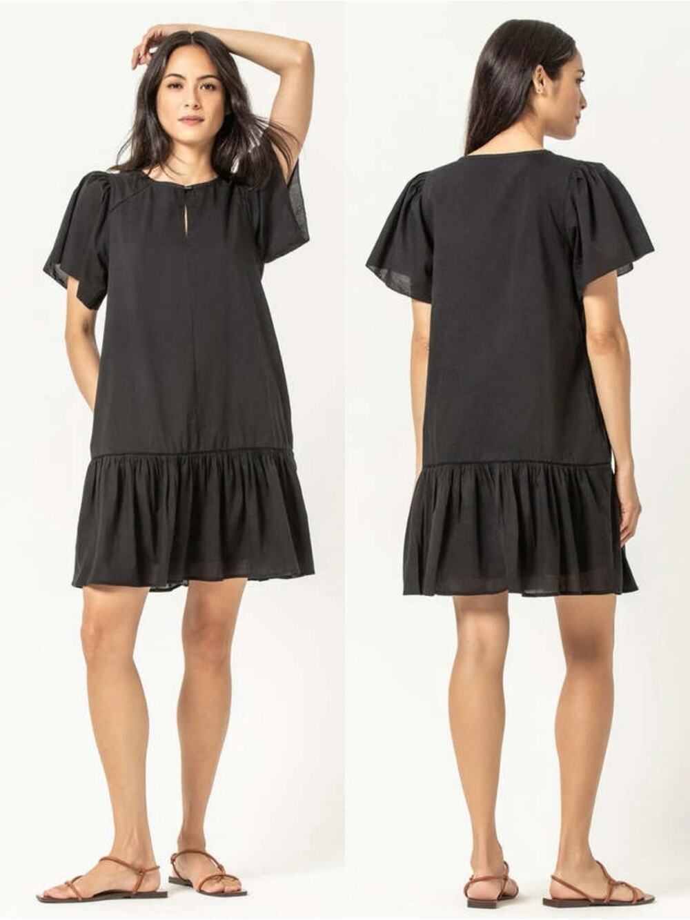 Lilla P Flutter Sleeve Dress